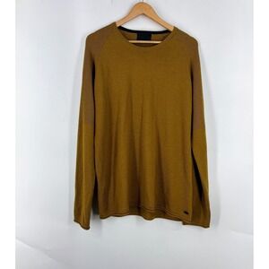 Alchemy Equipment Merino Wool Ochre Fine Knit Raglan Crew Neck Sweater Womens XL